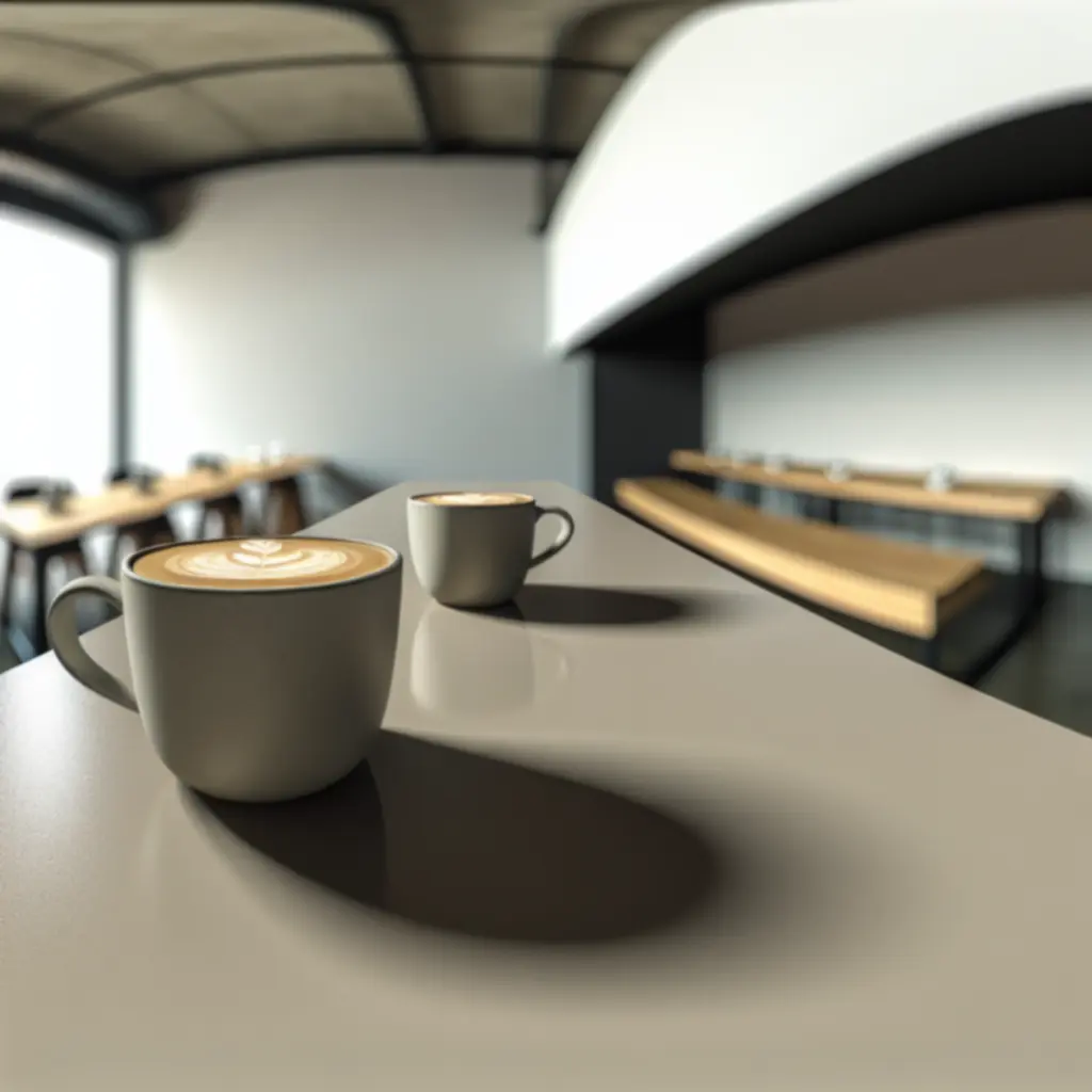 Artisan coffees served in cups at SIPP LONDON LTD