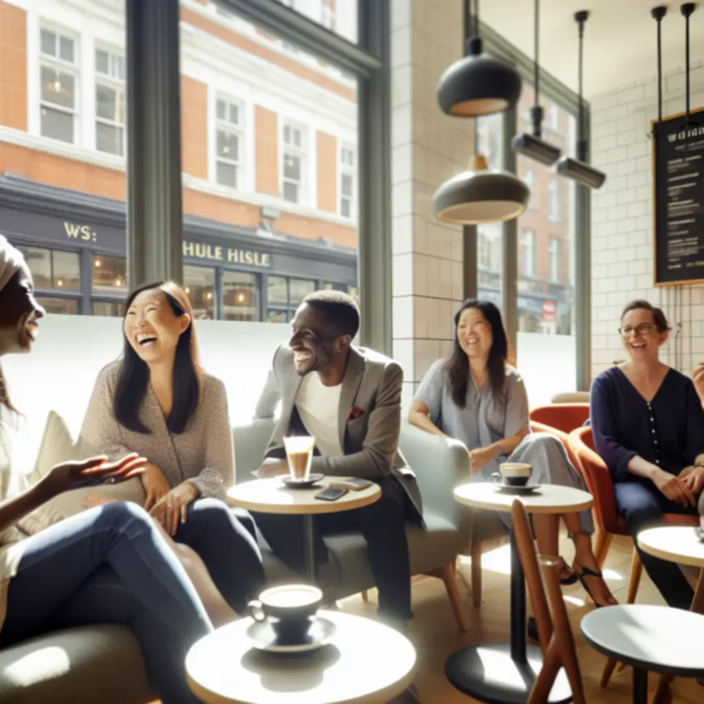 Guests enjoying coffee and light bites at SIPP LONDON LTD in London