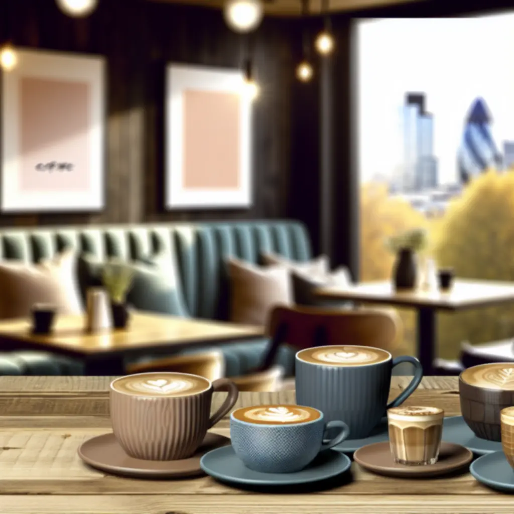 Selection of signature coffee drinks served at SIPP LONDON LTD in London