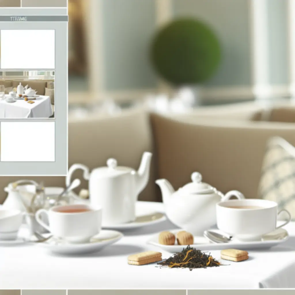 Elegant tea service arranged on a table at SIPP LONDON LTD